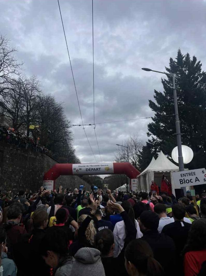 Start area of the Course de l'Escalade in Geneva